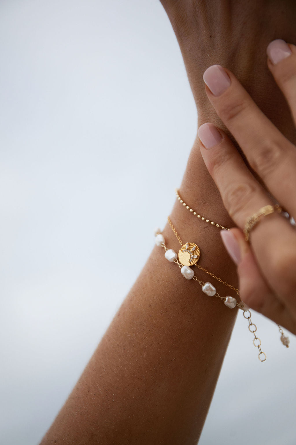 Gold Sunrise Cubic Zirconia Bracelet