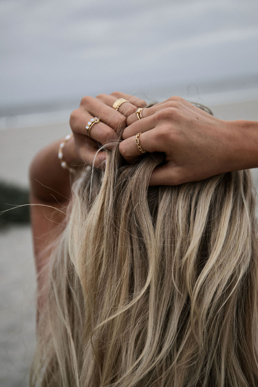 Gold Filled Thin Flat Beaded Ring