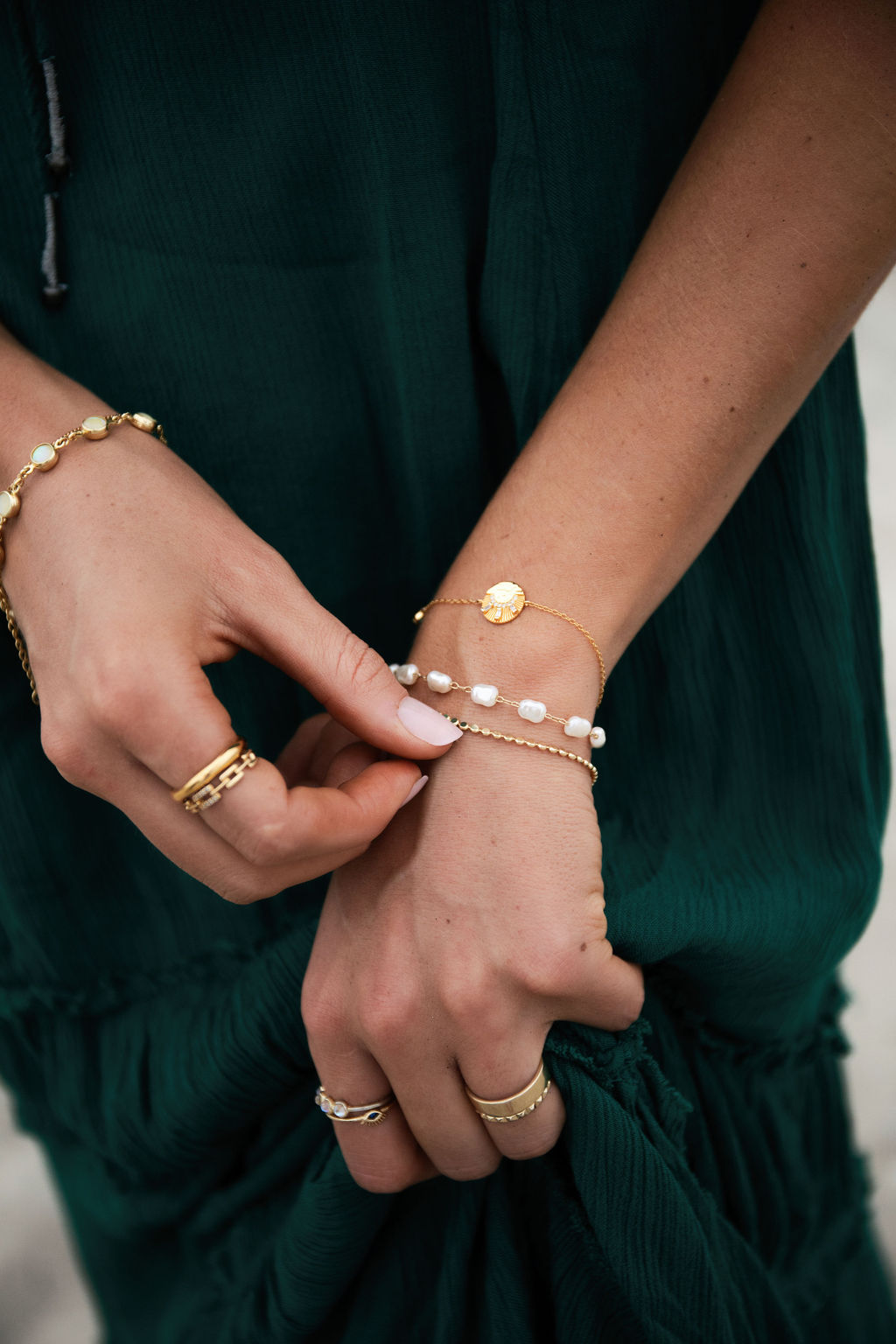 Gold Filled Rectangle Solitaire Ring