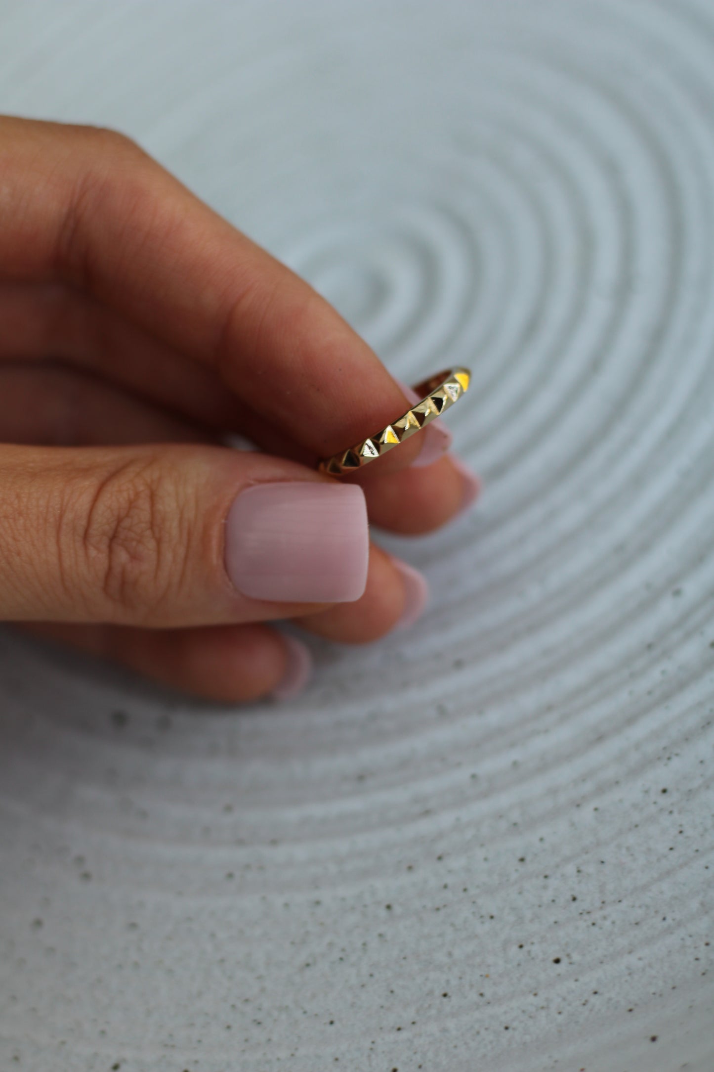 Gold Filled Spiked Band Ring