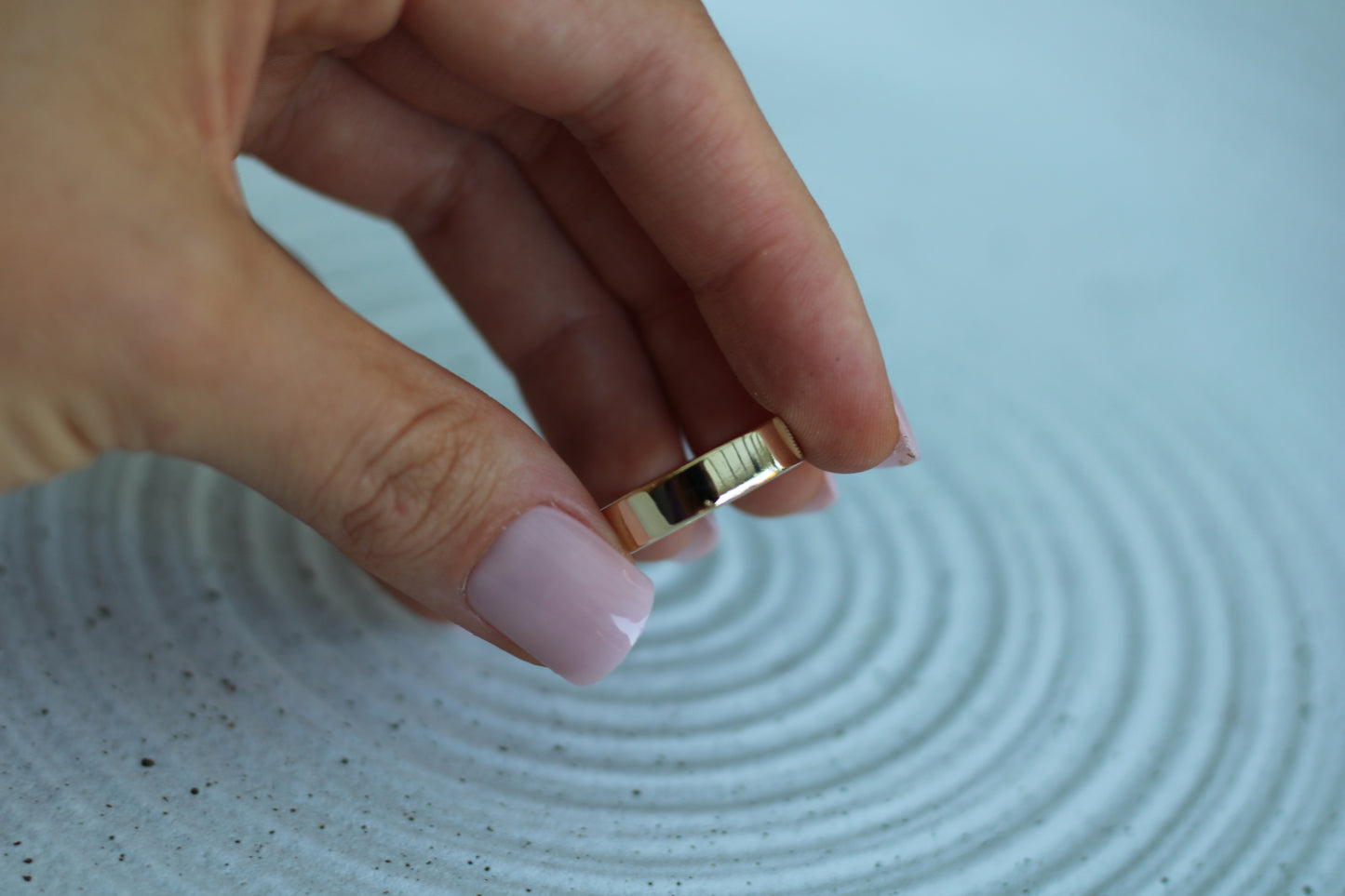 Gold Filled Polished Flat Band Ring