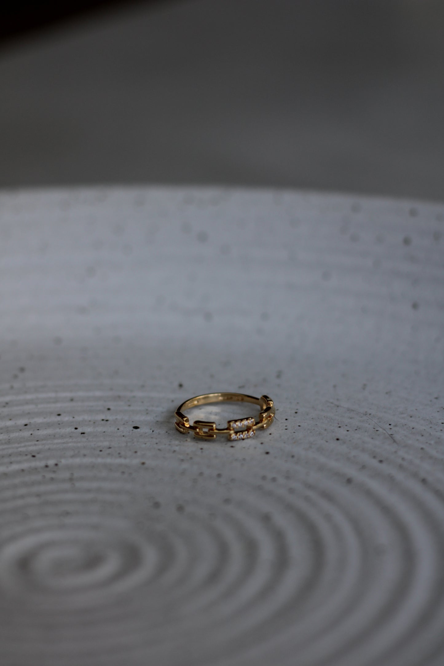 Gold Filled Chain Link Ring