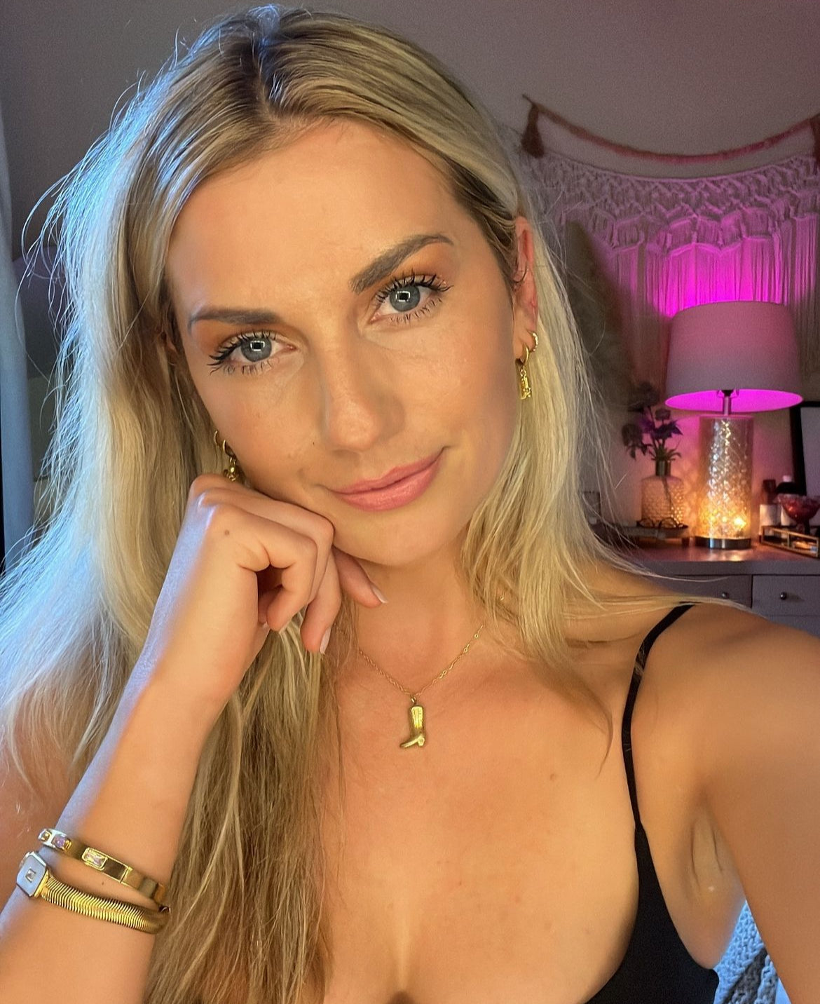 Western Cowgirl Gold Necklace