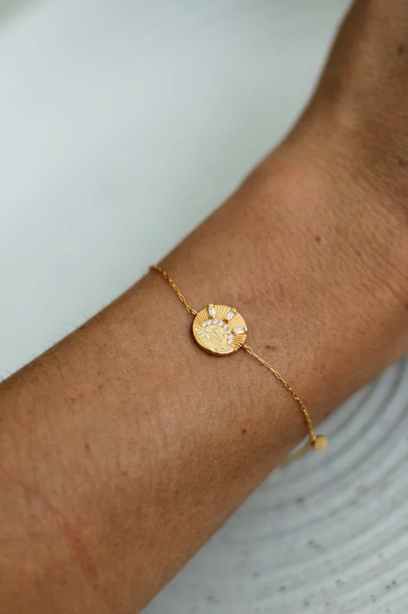 Gold Sunrise Cubic Zirconia Bracelet