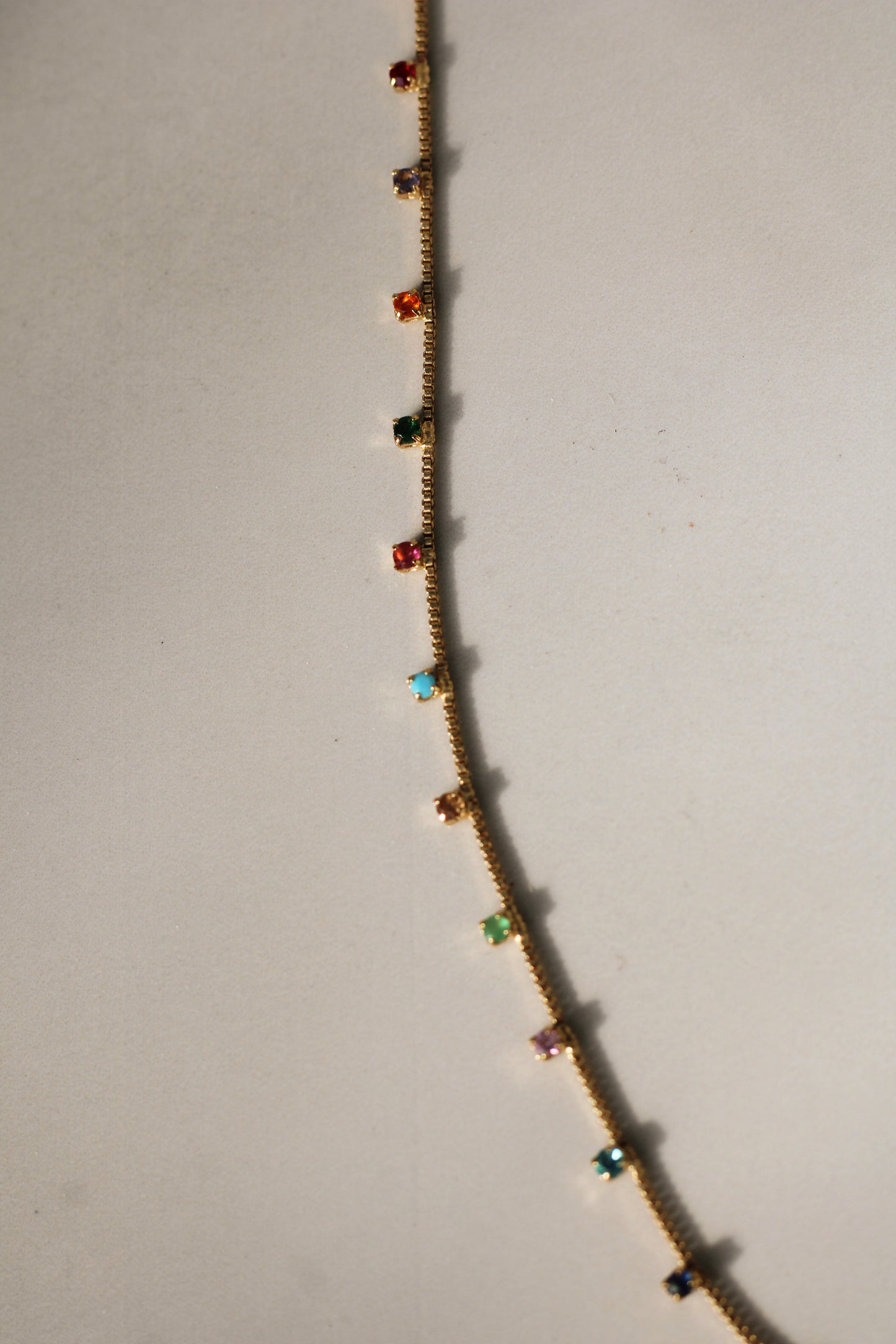 Gold Filled Rainbow Necklace