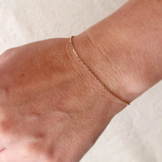 Gold Filled Link Chain Bracelet