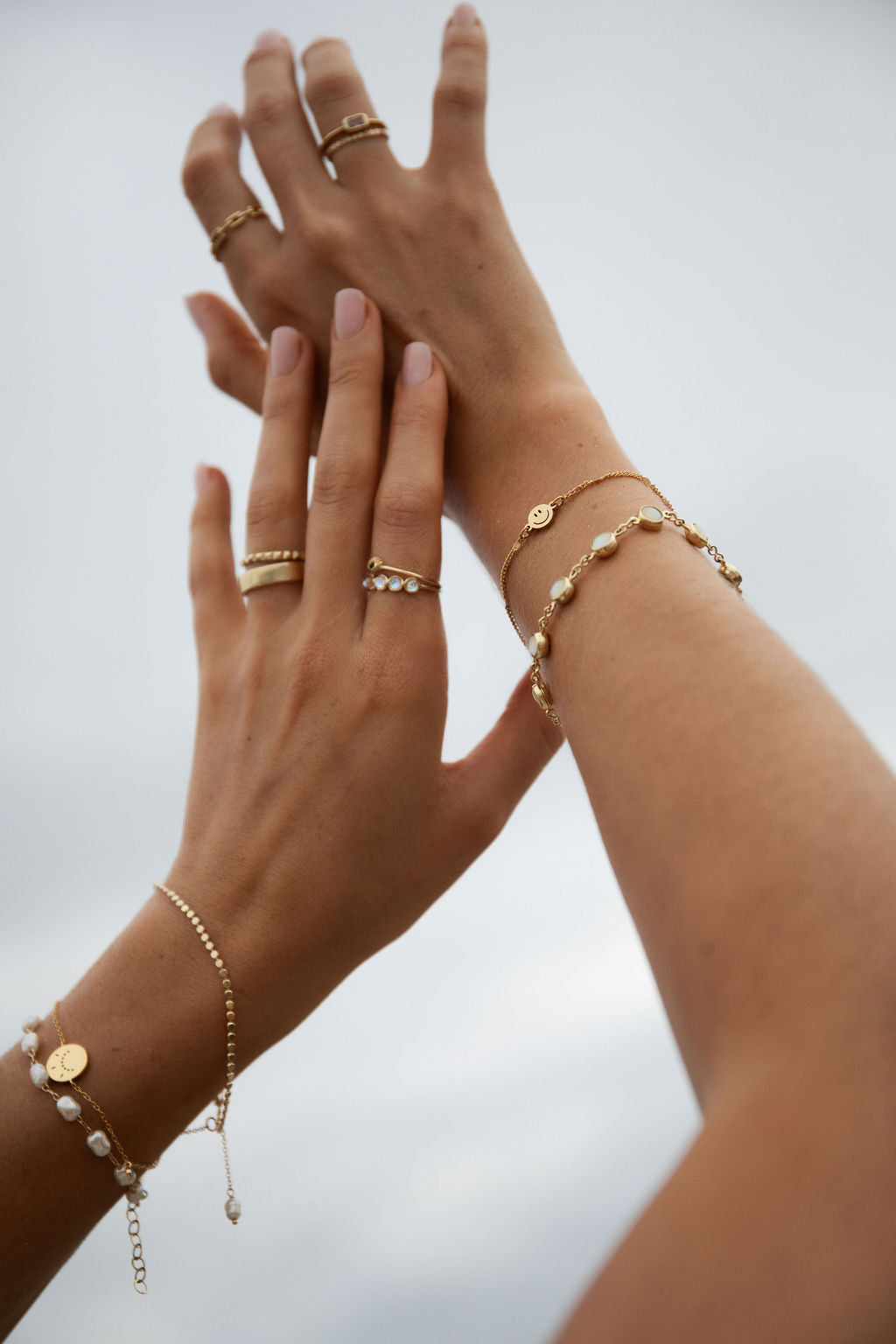 18k Gold Smiley Bracelet