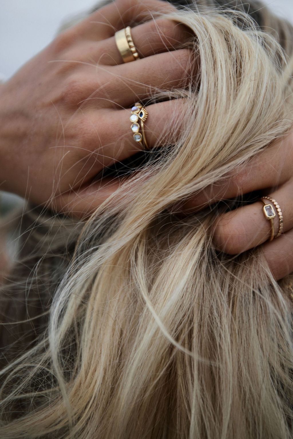 18k Gold Filled Evil Eye Ring