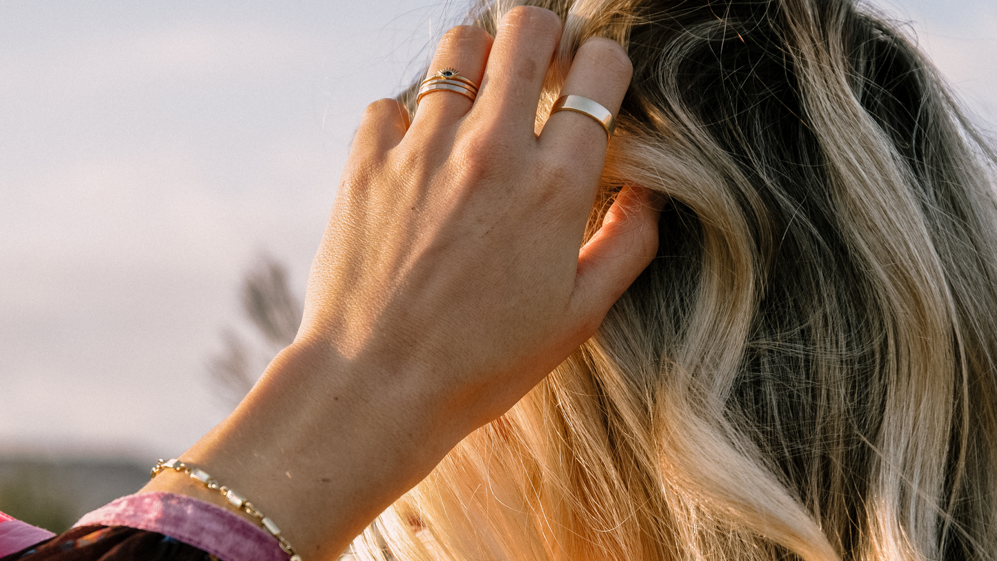 Gold Filled Evil Eye Ring