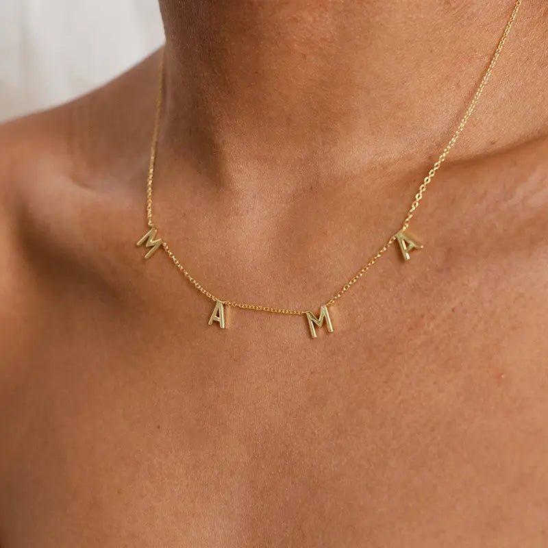 18K Gold MAMA Necklace