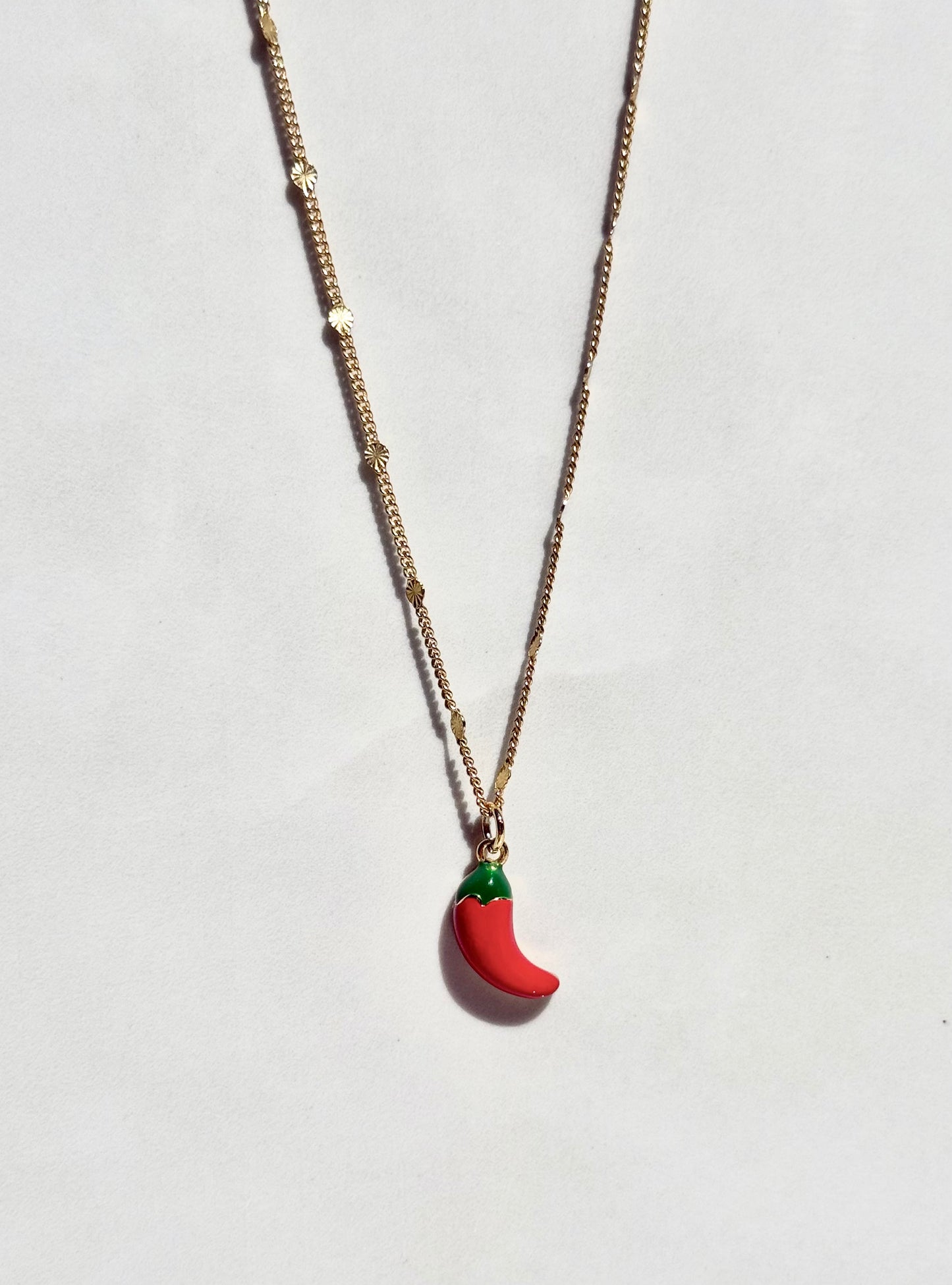"Caliente" Chili Pepper Necklace X Chelsea Delgado