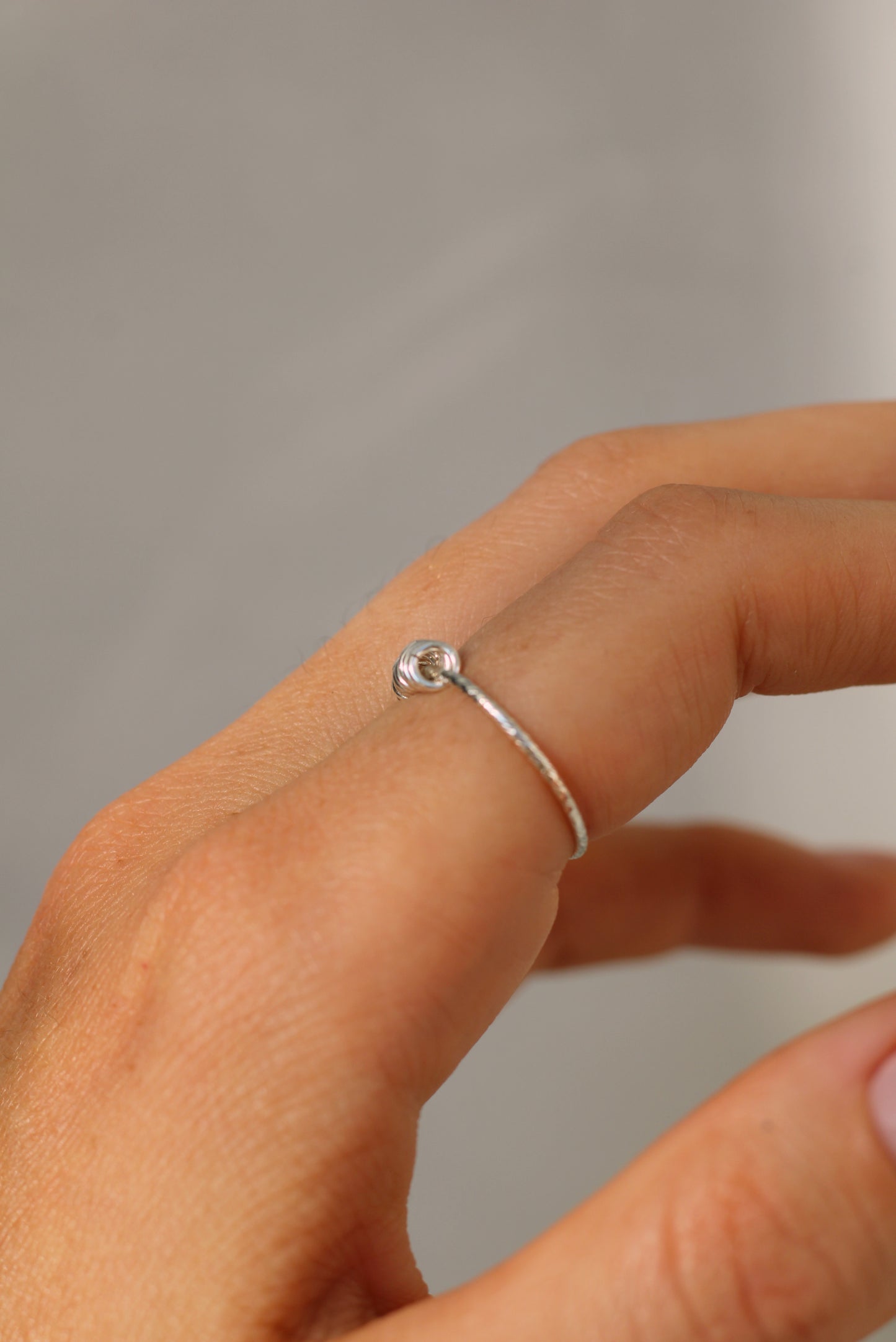 Tiny Hoops Fidget Sterling Silver Ring