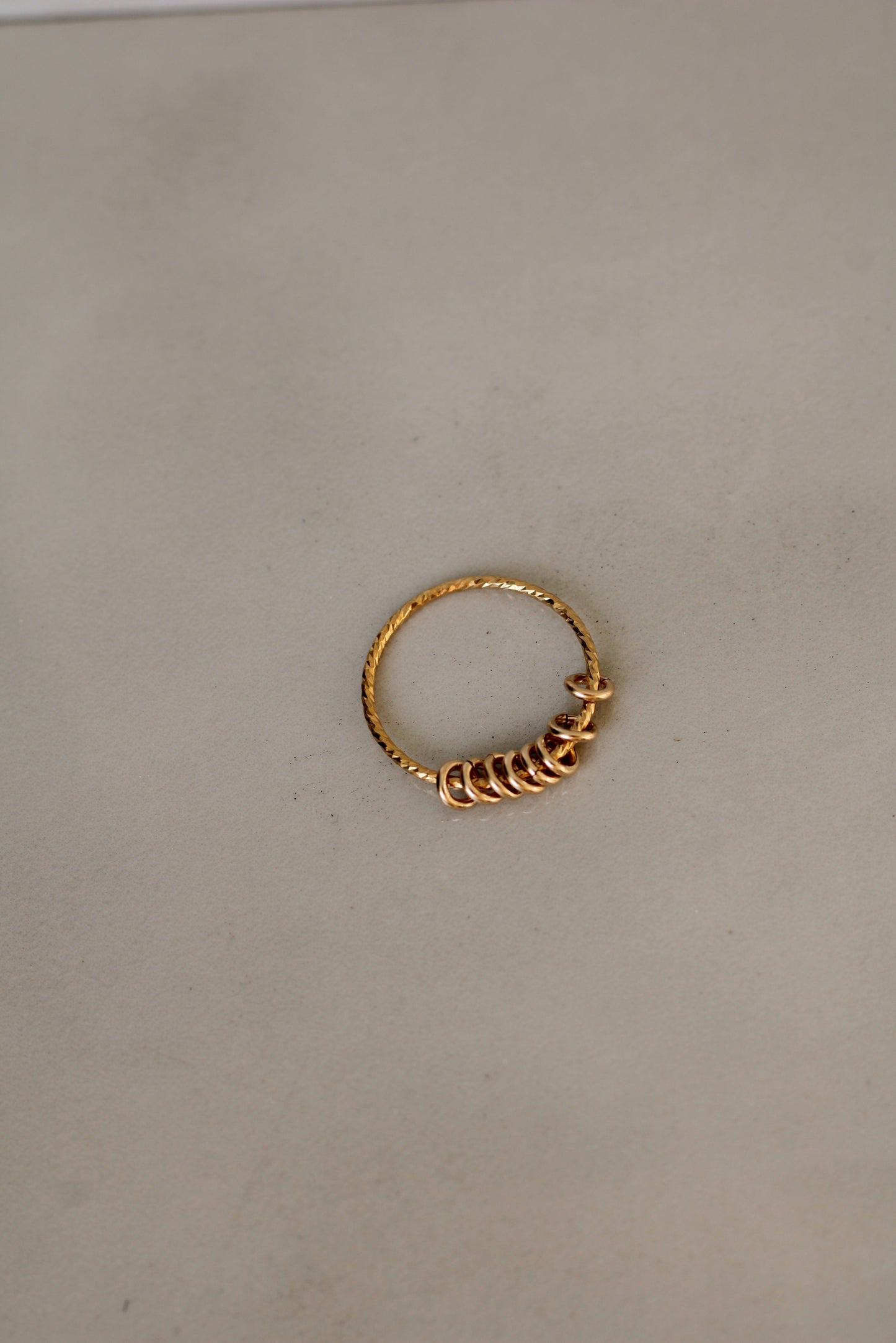 Gold Filled Tiny Hoops Fidget Ring