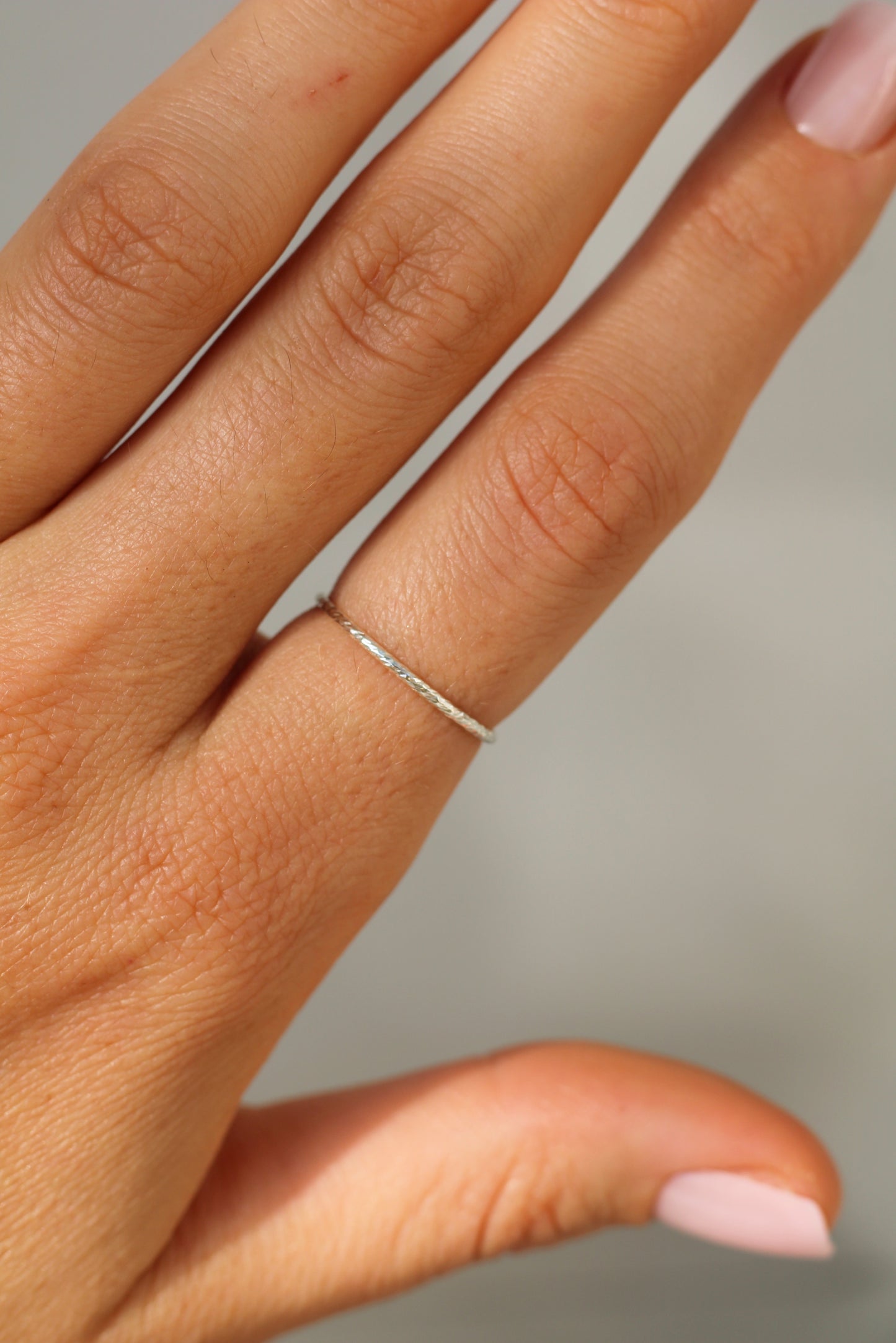 Tiny Hoops Fidget Sterling Silver Ring