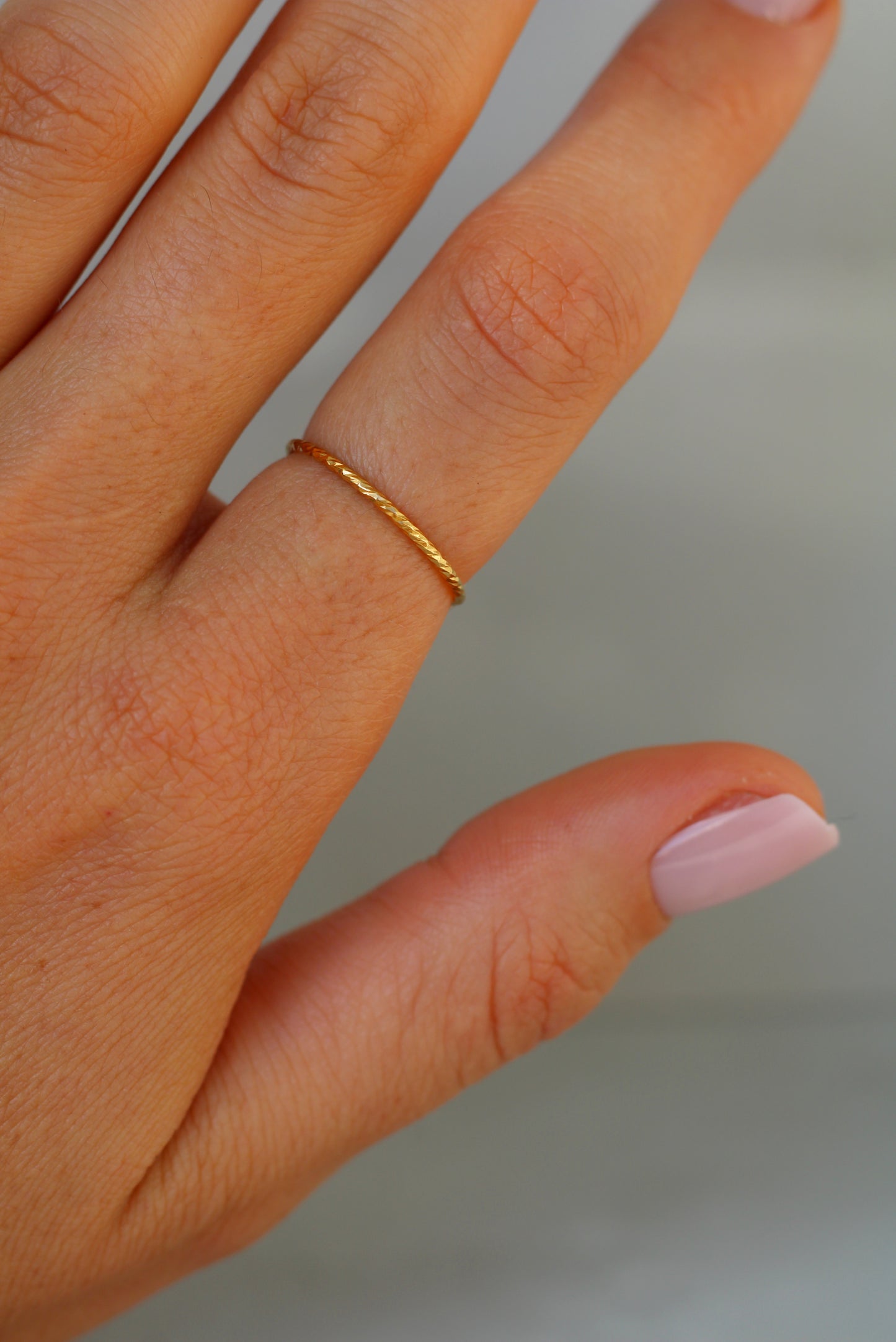 Gold Filled Tiny Hoops Fidget Ring